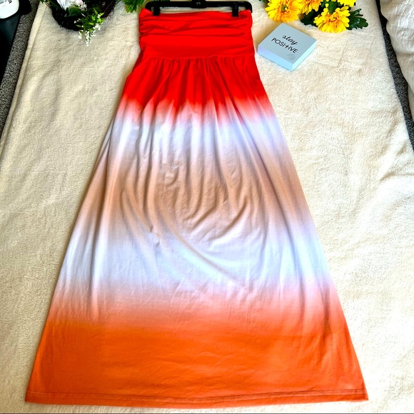 Grace Karin Dresses & Skirts - Grace Karin Tube Ombre  Maxi Dress Size Medium